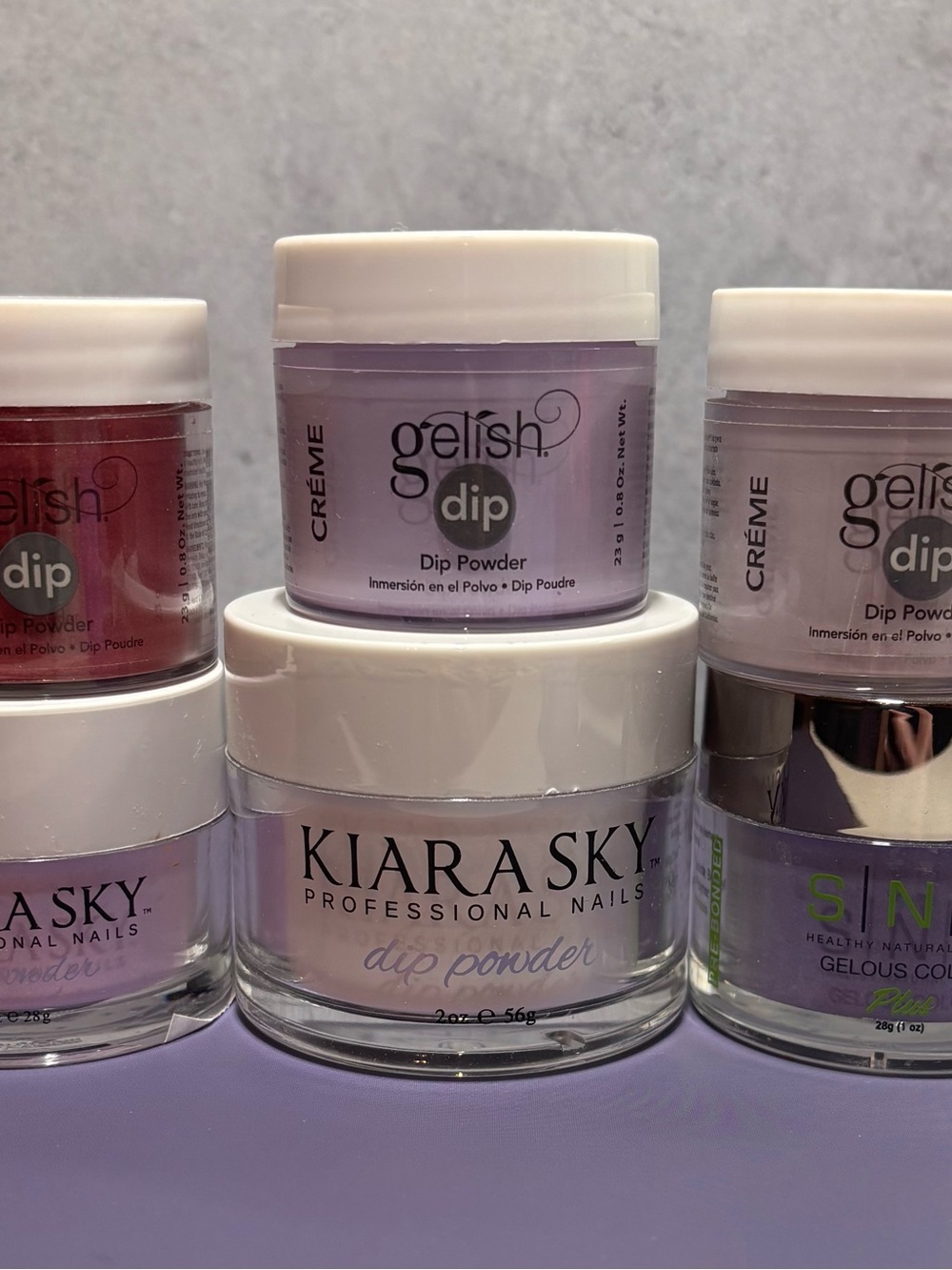 Gelish & Kiara Sky Lavender Dip Powder Bundle